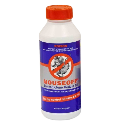 MOUSEOFF® Bromadiolone Rodent Grain Bait 400g - Pet And Farm