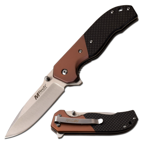 M-Tech USA Folding Knife - Brown