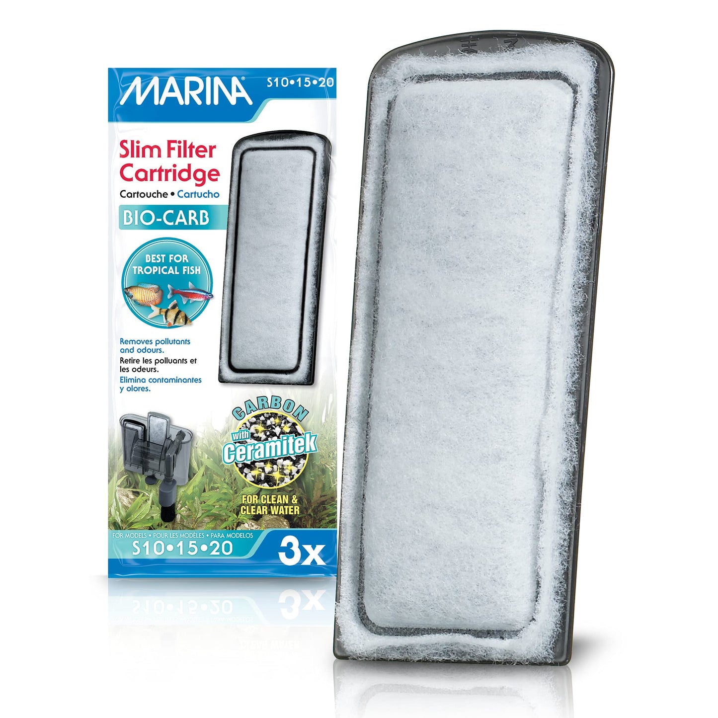 Marina Slim Filter Cartridge 3pk - Pet And Farm