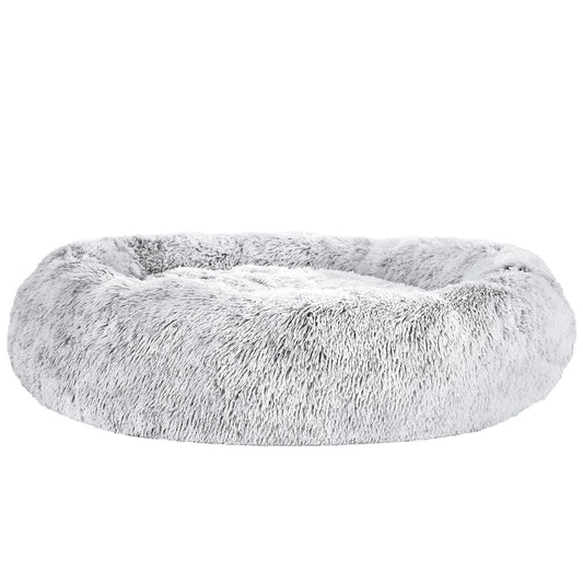 i.Pet Pet Bed Dog Cat 110cm Calming Extra Large Soft Plush Light Charcoal - Pet And Farm