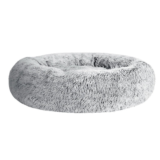 i.Pet Pet Bed Dog Cat 90cm Large Calming Soft Plush Light Charcoal - Pet And Farm