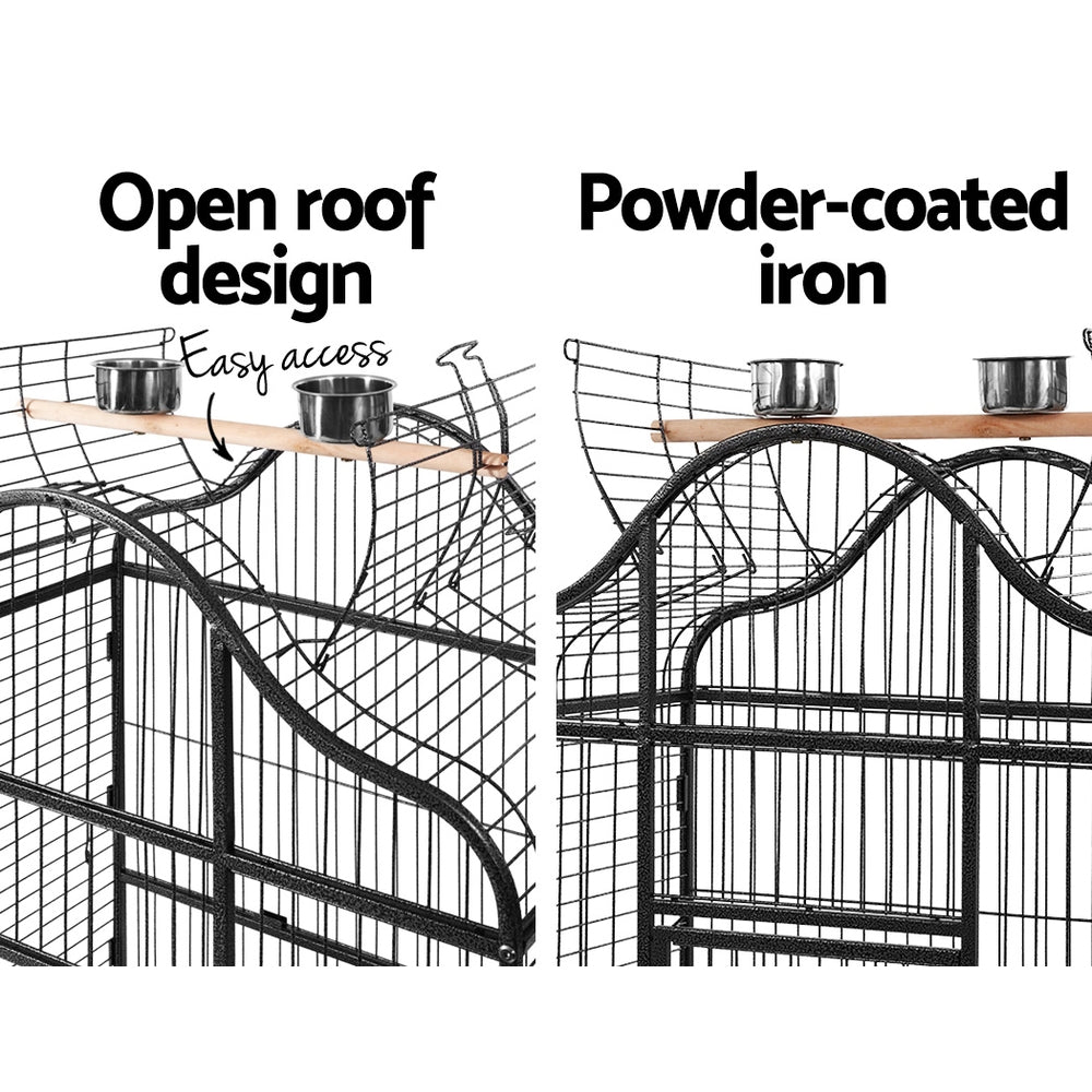 i.Pet Bird Cage Pet Cages Aviary 168CM Large Travel Stand Budgie Parrot Toys - Pet And Farm