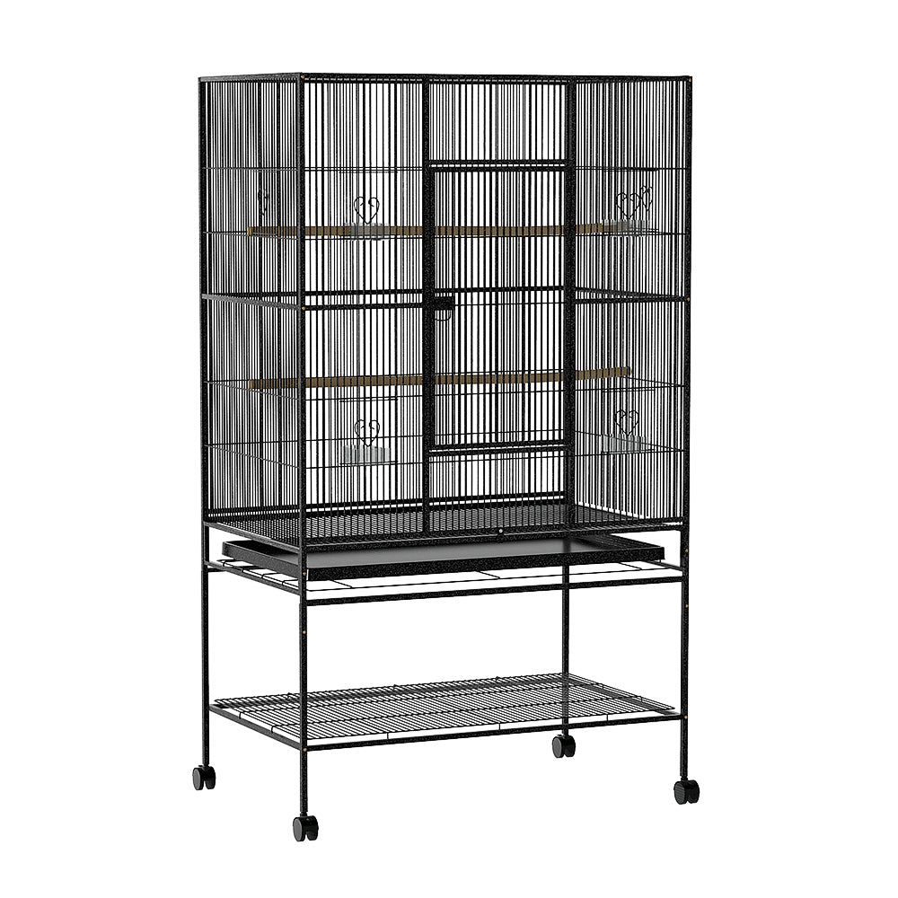 i.Pet Bird Cage Pet Cages Aviary 137CM Large Travel Stand Budgie Parrot Toys - Pet And Farm