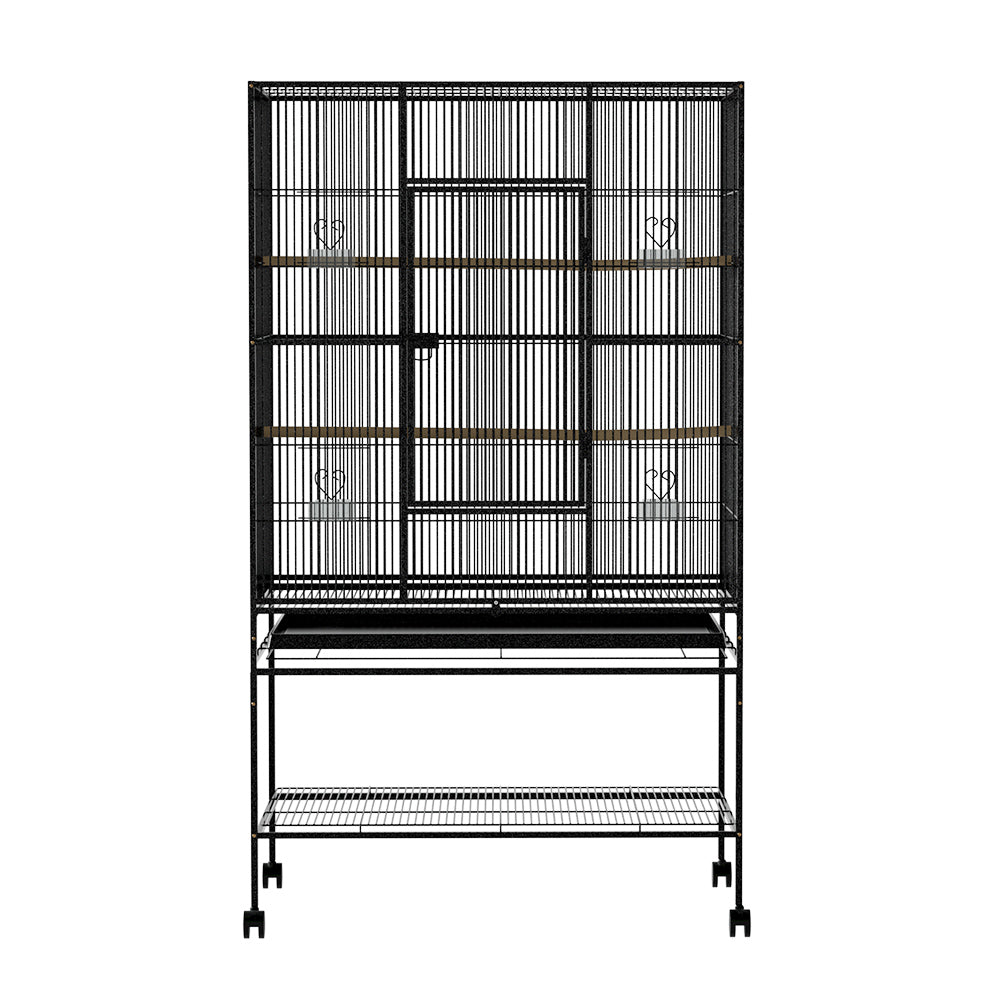 i.Pet Bird Cage Pet Cages Aviary 137CM Large Travel Stand Budgie Parrot Toys - Pet And Farm