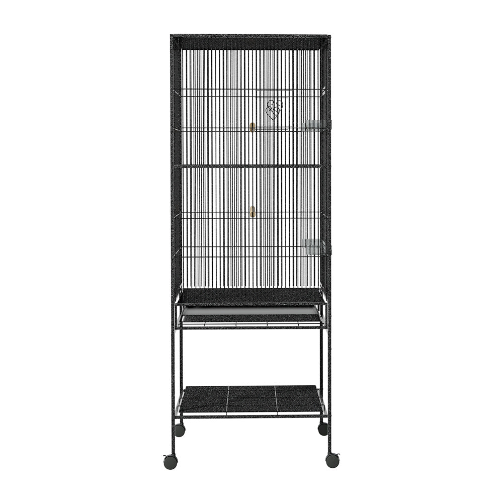 i.Pet Bird Cage Pet Cages Aviary 137CM Large Travel Stand Budgie Parrot Toys - Pet And Farm
