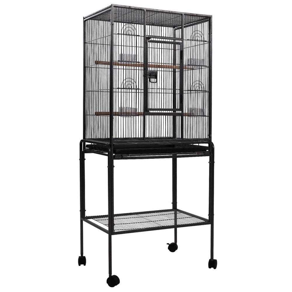 i.Pet Bird Cage Pet Cages Aviary 144CM Large Travel Stand Budgie Parrot Toys - Pet And Farm