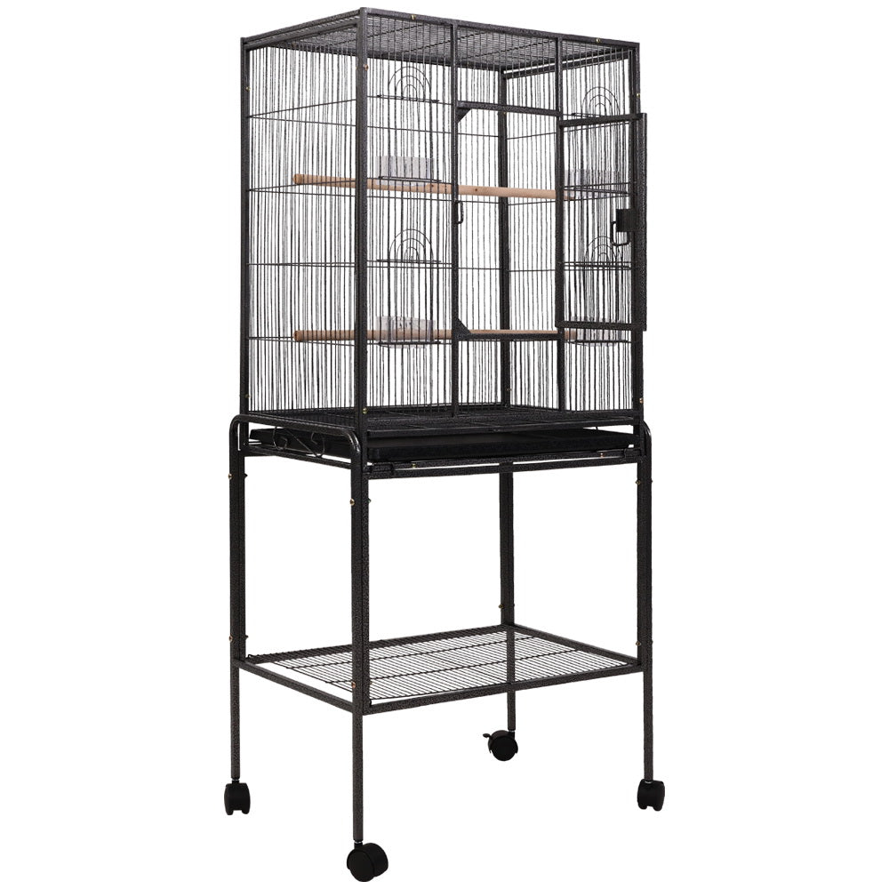 i.Pet Bird Cage Pet Cages Aviary 144CM Large Travel Stand Budgie Parrot Toys - Pet And Farm