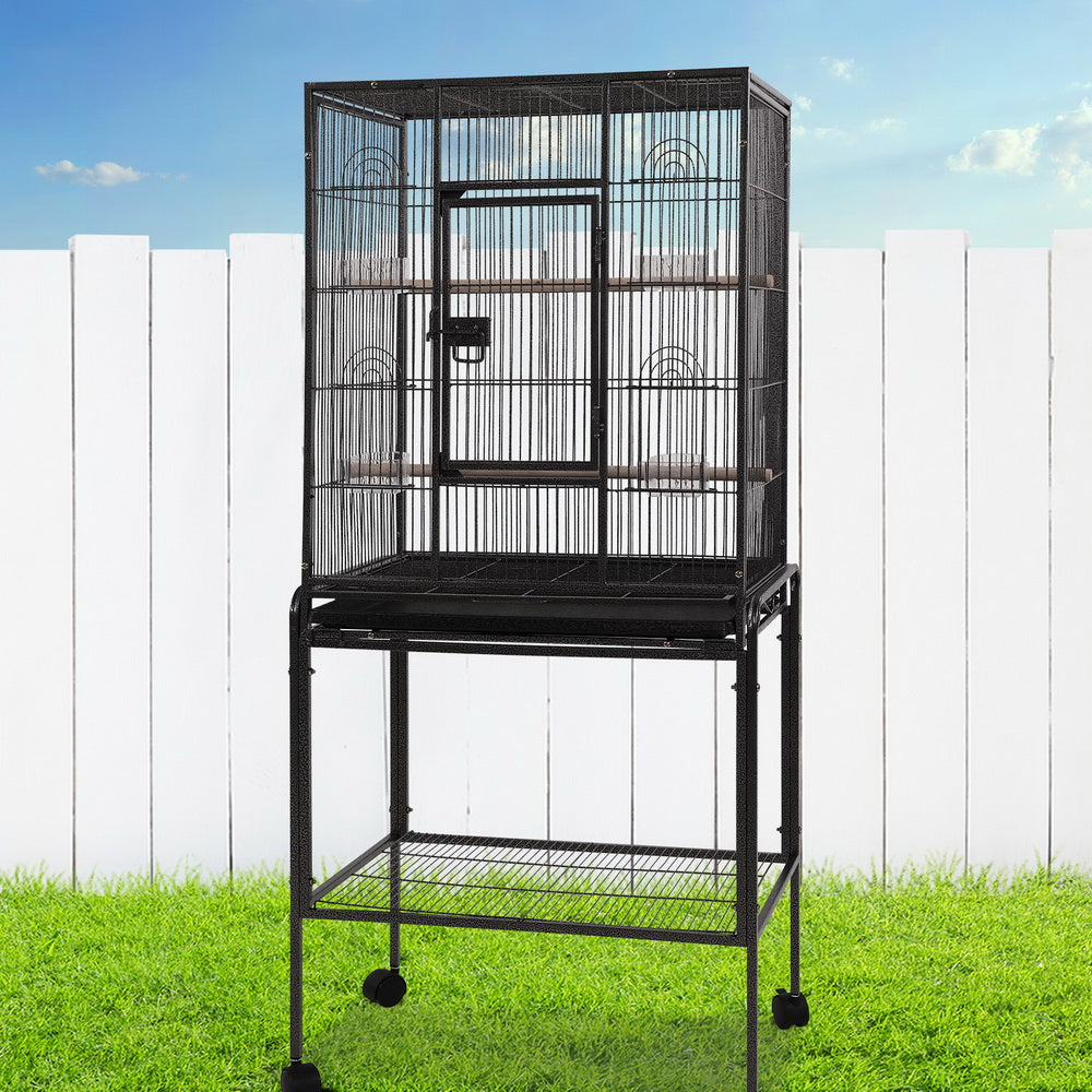 i.Pet Bird Cage Pet Cages Aviary 144CM Large Travel Stand Budgie Parrot Toys - Pet And Farm