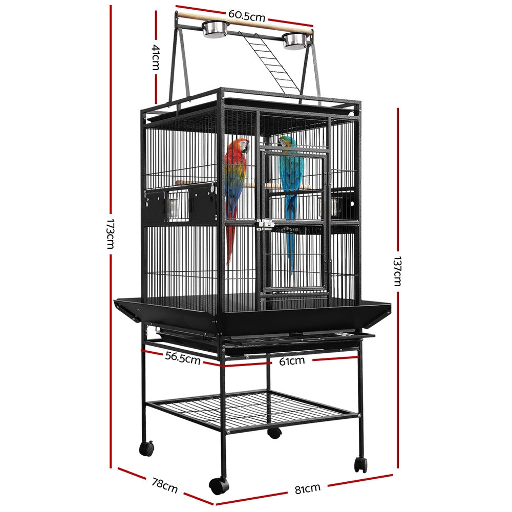i.Pet Bird Cage Pet Cages Aviary 173CM Large Travel Stand Budgie Parrot Toys - Pet And Farm
