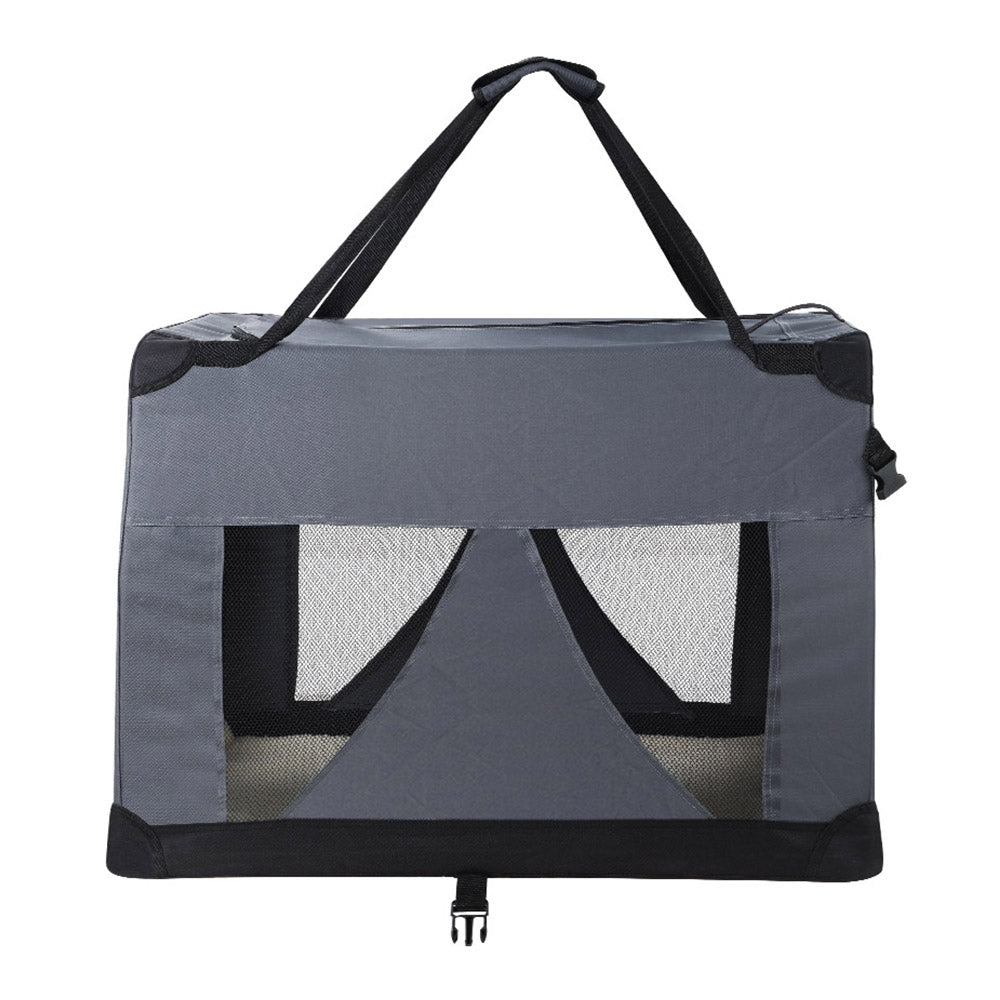 i.Pet Pet Carrier Soft Crate Dog Cat Travel Portable Cage Kennel Foldable Car XL - Pet And Farm