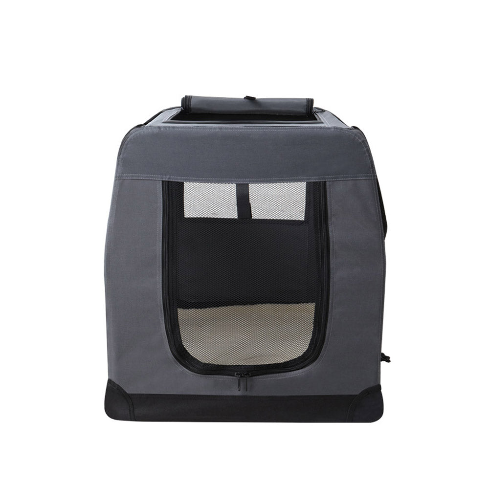 i.Pet Pet Carrier Soft Crate Dog Cat Travel Portable Cage Kennel Foldable Car XL - Pet And Farm