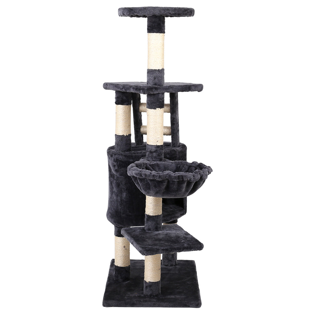 i.Pet Cat Tree 120cm Trees Scratching Post Scratcher Tower Condo House Furniture Wood Multi Level - Pet And Farm