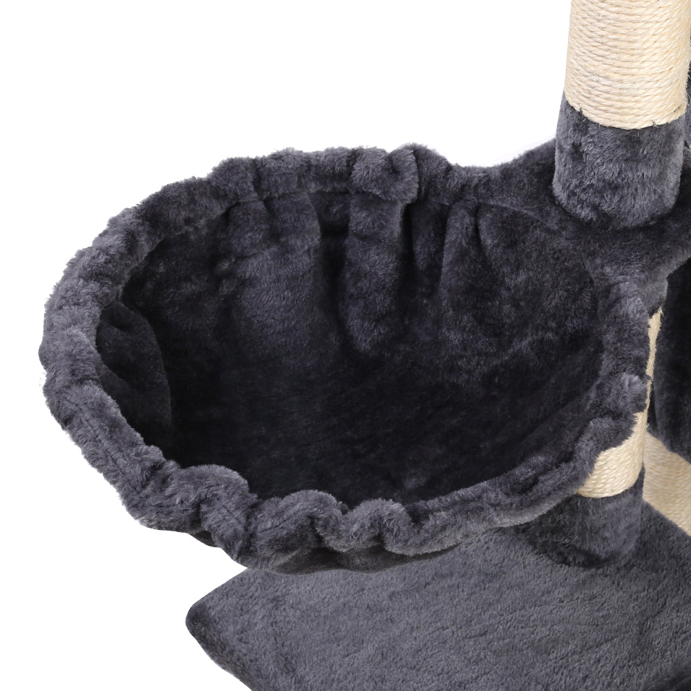i.Pet Cat Tree 120cm Trees Scratching Post Scratcher Tower Condo House Furniture Wood Multi Level - Pet And Farm