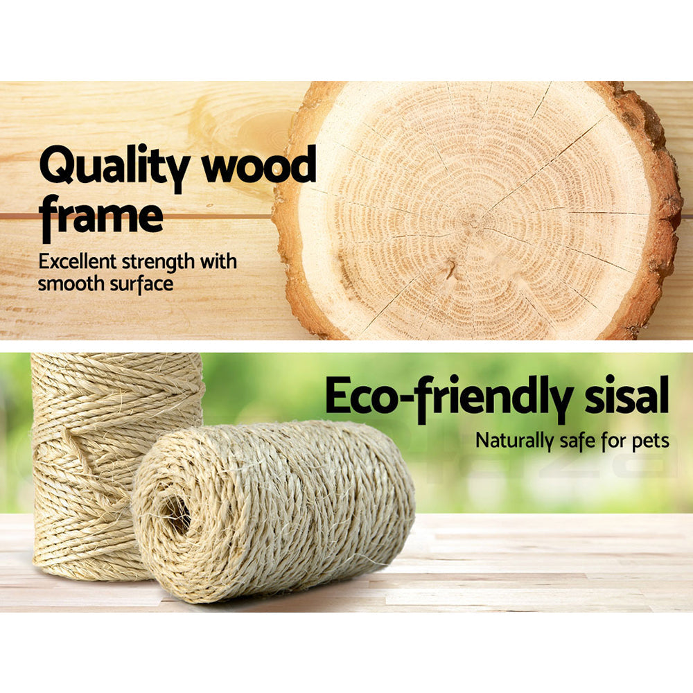 i.Pet Cat Tree 120cm Trees Scratching Post Scratcher Tower Condo House Furniture Wood Multi Level - Pet And Farm