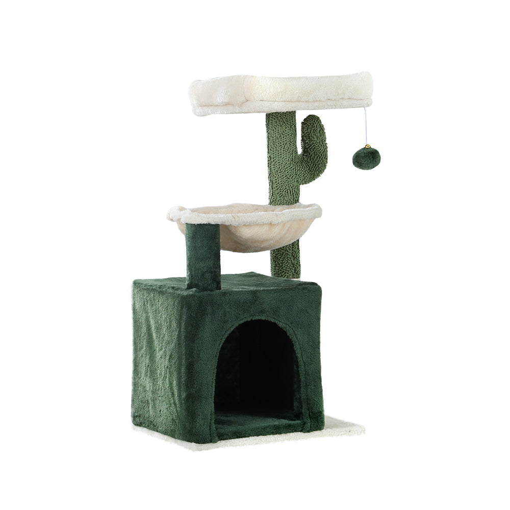 i.Pet Cat Tree Tower Scratching Post Scratcher Wood Condo Bed Toys House 78cm - Pet And Farm
