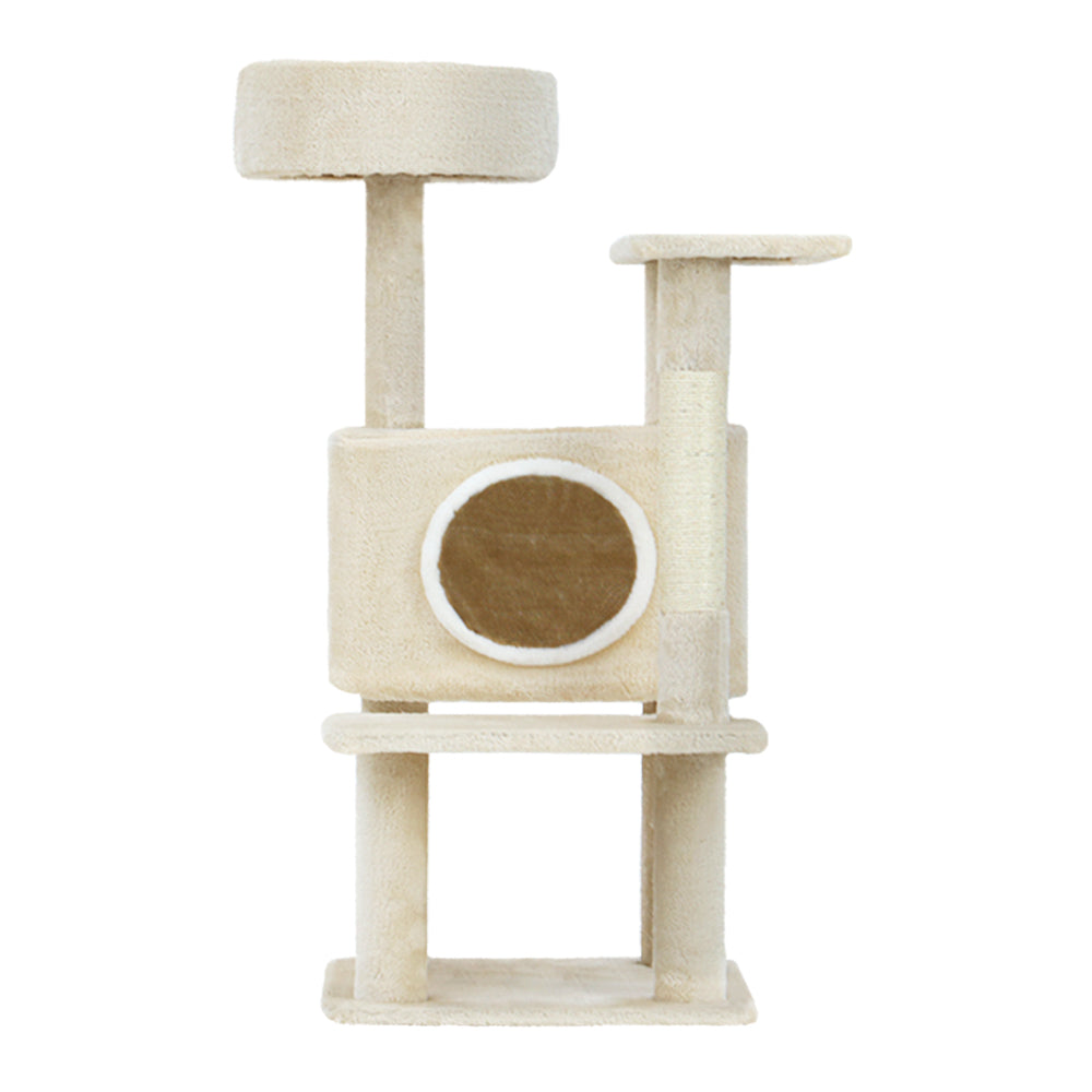 i.Pet Cat Tree Tower Scratching Post Scratcher Wood Condo House Bed Trees 90cm - Pet And Farm