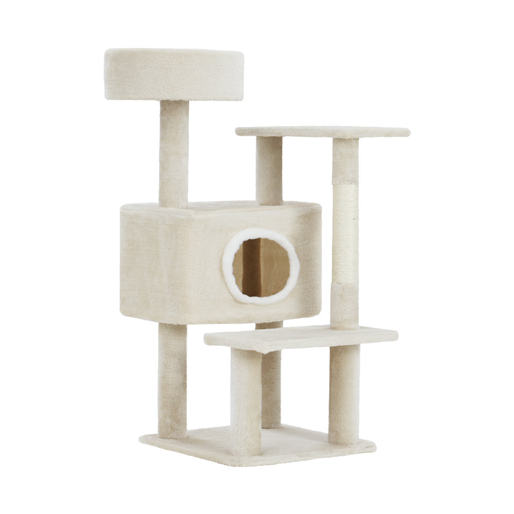 i.Pet Cat Tree Tower Scratching Post Scratcher Wood Condo House Bed Trees 90cm - Pet And Farm