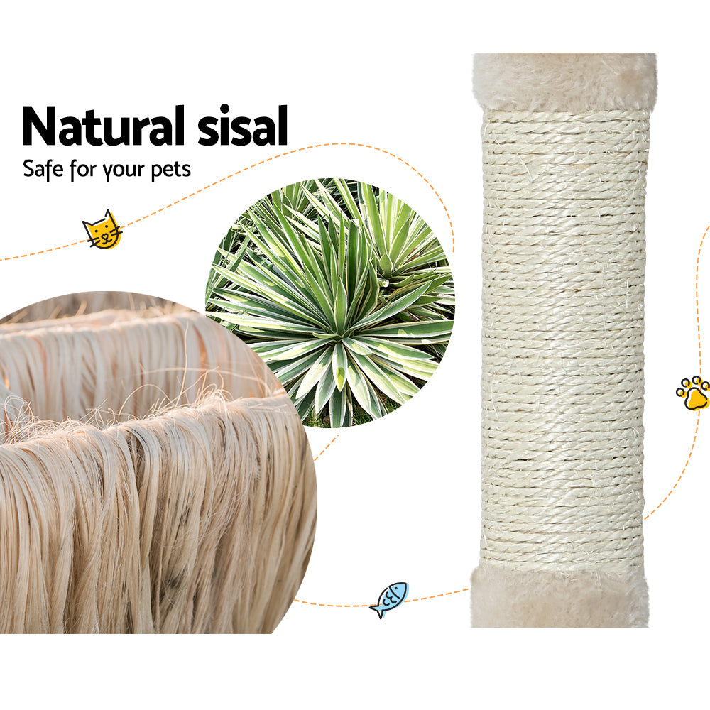 i.Pet Cat Tree Tower Scratching Post Scratcher Wood Condo House Bed Trees 90cm - Pet And Farm