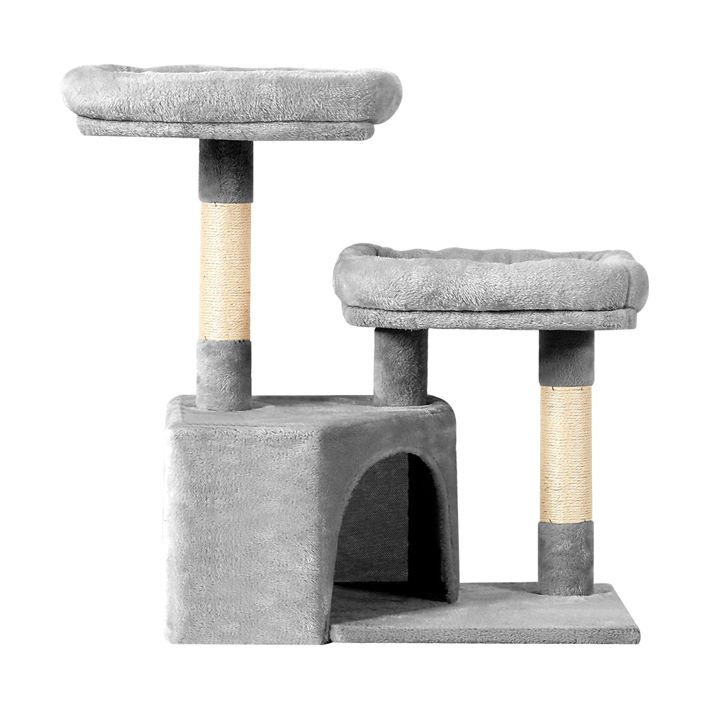 i.Pet Cat Tree Tower Scratching Post Scratcher Wood Condo House Bed Trees 69cm - Pet And Farm