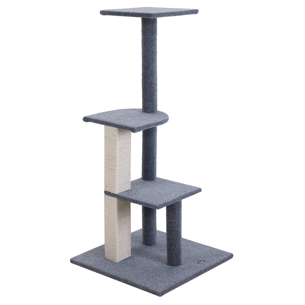 i.Pet Cat Tree 124cm Trees Scratching Post Scratcher Tower Condo House Furniture Wood Steps - Pet And Farm