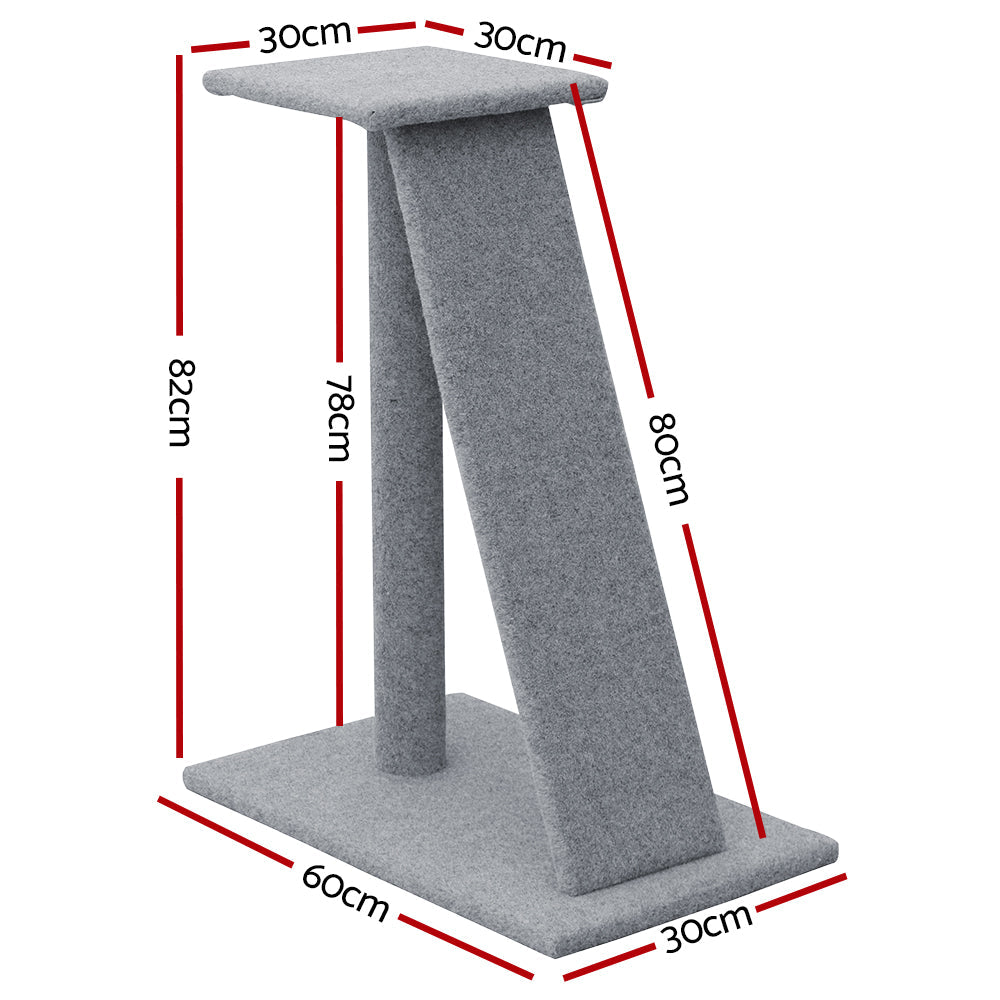 i.Pet Cat Tree 82cm Trees Scratching Post Scratcher Tower Condo House Furniture Wood Slide - Pet And Farm