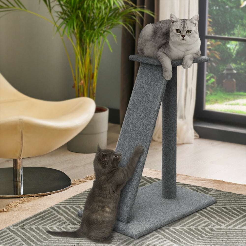 i.Pet Cat Tree 82cm Trees Scratching Post Scratcher Tower Condo House Furniture Wood Slide - Pet And Farm