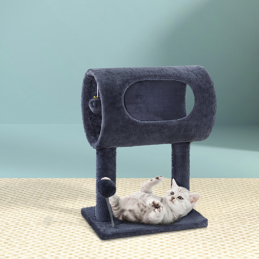 i.Pet Cat Tree 53cm Scratching Post Tower Scratcher Wood Condo House Trees Grey - Pet And Farm