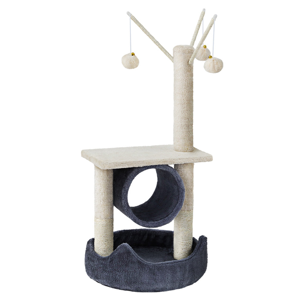 i.Pet Cat Tree Scratching Post 76cm Scratcher Tower Condo House Hanging toys - Pet And Farm