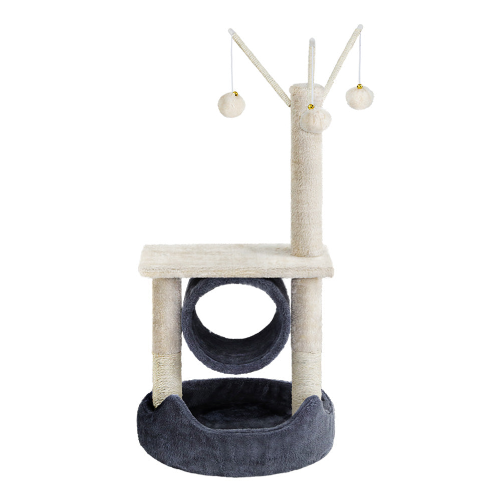 i.Pet Cat Tree Scratching Post 76cm Scratcher Tower Condo House Hanging toys - Pet And Farm