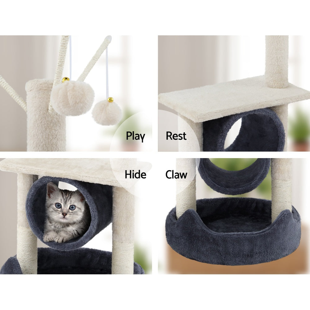 i.Pet Cat Tree Scratching Post 76cm Scratcher Tower Condo House Hanging toys - Pet And Farm