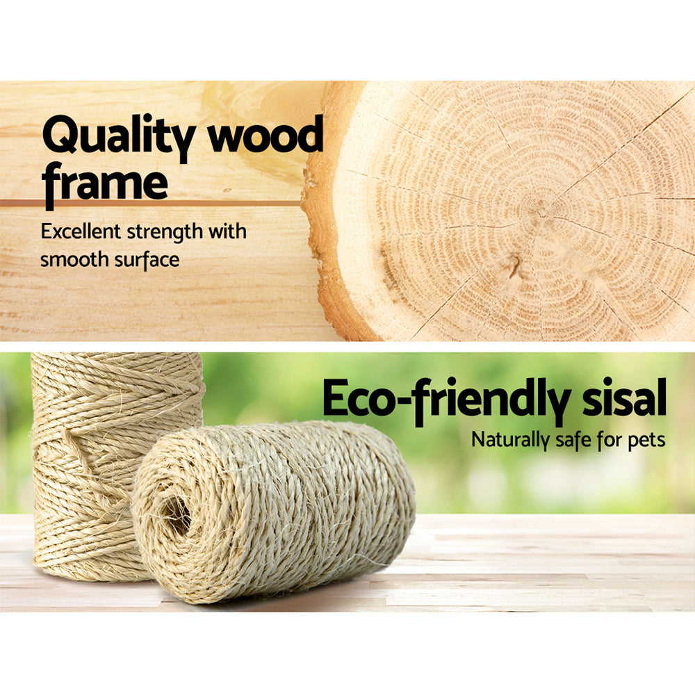 i.Pet Cat Tree 140cm Trees Scratching Post Scratcher Tower Condo House Furniture Wood - Pet And Farm