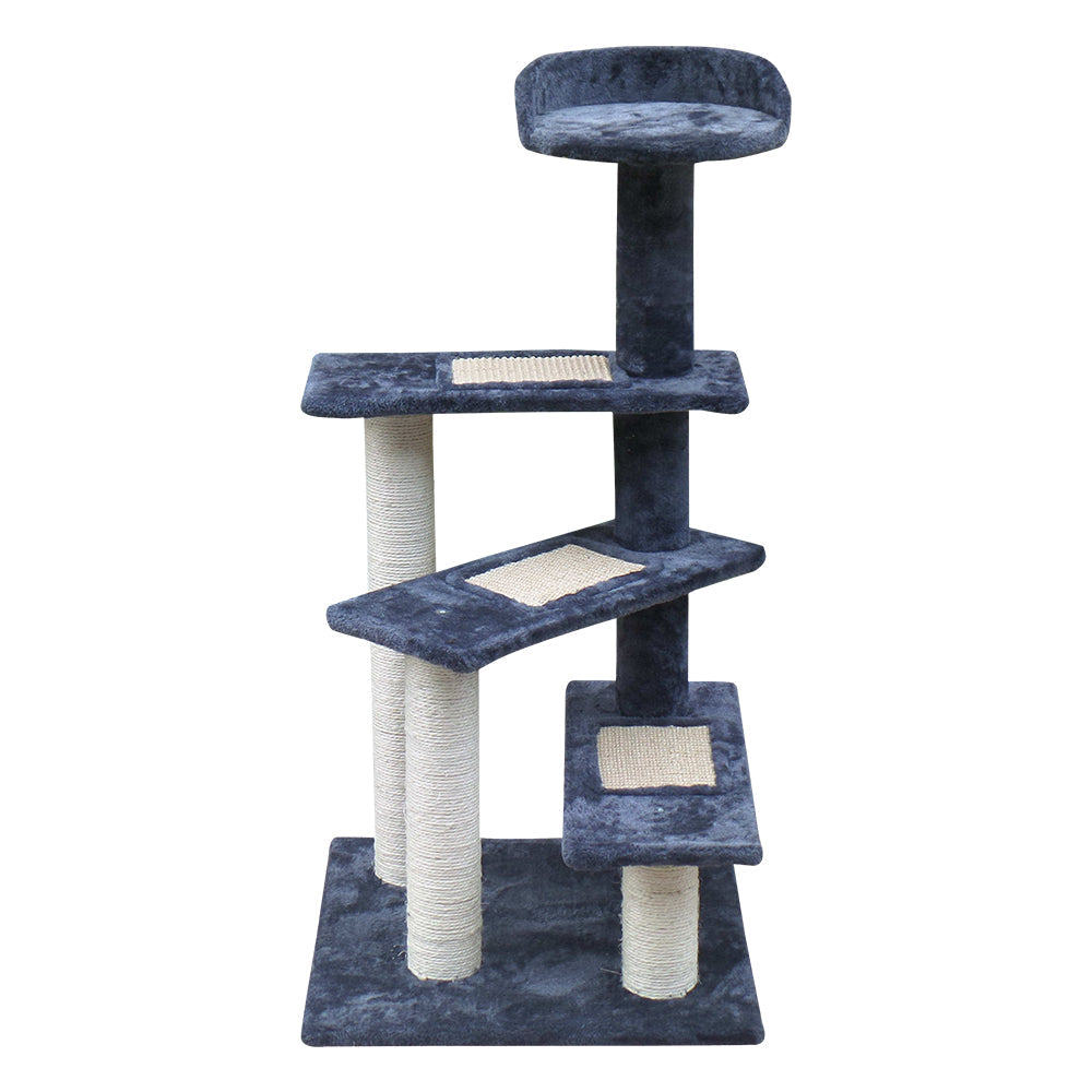 i.Pet Cat Tree 100cm Trees Scratching Post Scratcher Tower Condo House Furniture Wood Steps - Pet And Farm