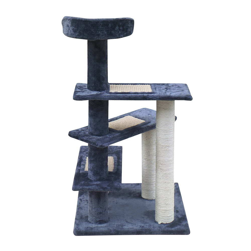 i.Pet Cat Tree 100cm Trees Scratching Post Scratcher Tower Condo House Furniture Wood Steps - Pet And Farm