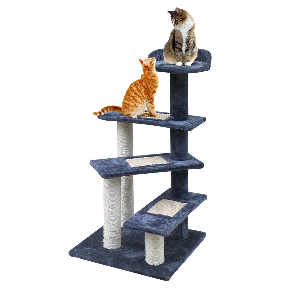 i.Pet Cat Tree 100cm Scratching Post Scratcher Tower Wood Condo House Trees Bed - Pet And Farm