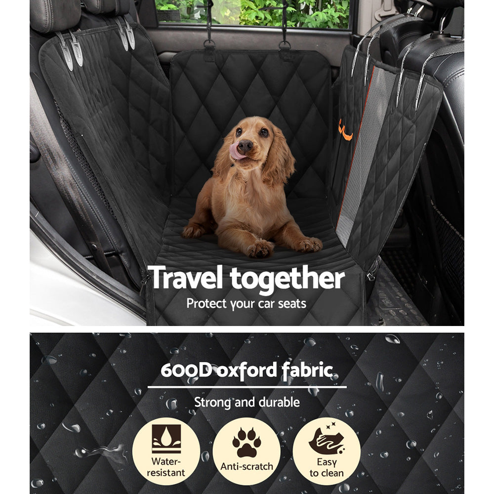 i.Pet Pet Car Seat Cover Dog Hammock Protector Back Waterproof Belt Non Slip Mat - Pet And Farm