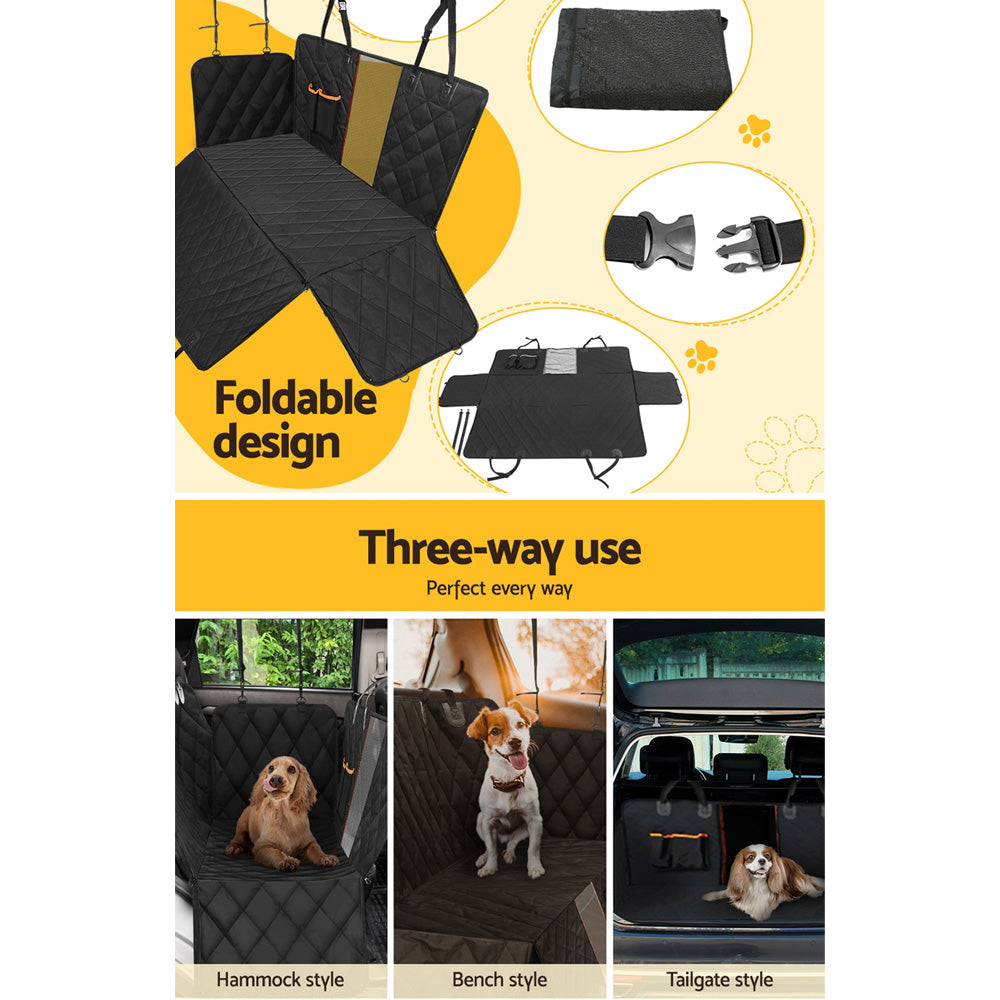 i.Pet Pet Car Seat Cover Dog Hammock Protector Back Waterproof Belt Non Slip Mat - Pet And Farm