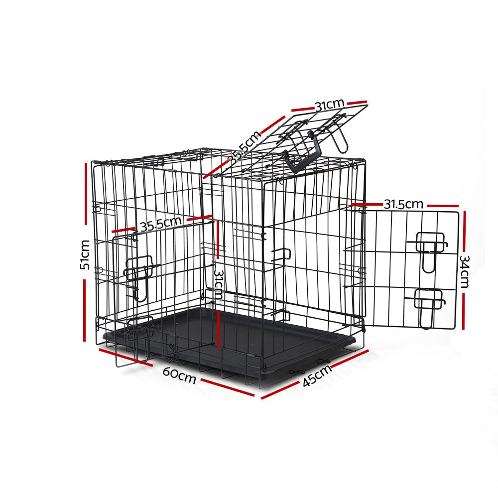 i.Pet 24inch Pet Cage - Black - Pet And Farm