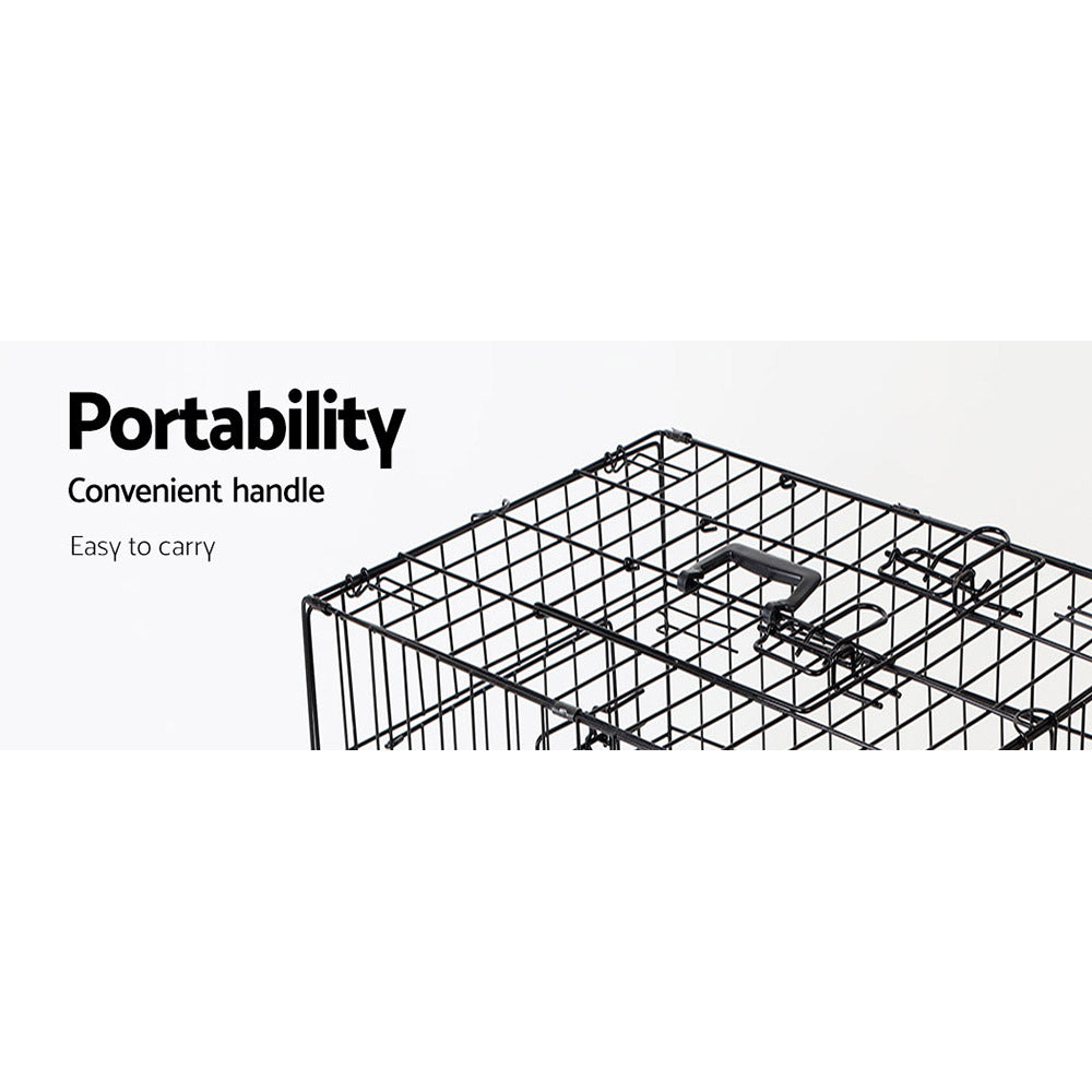 i.Pet 24inch Pet Cage - Black - Pet And Farm