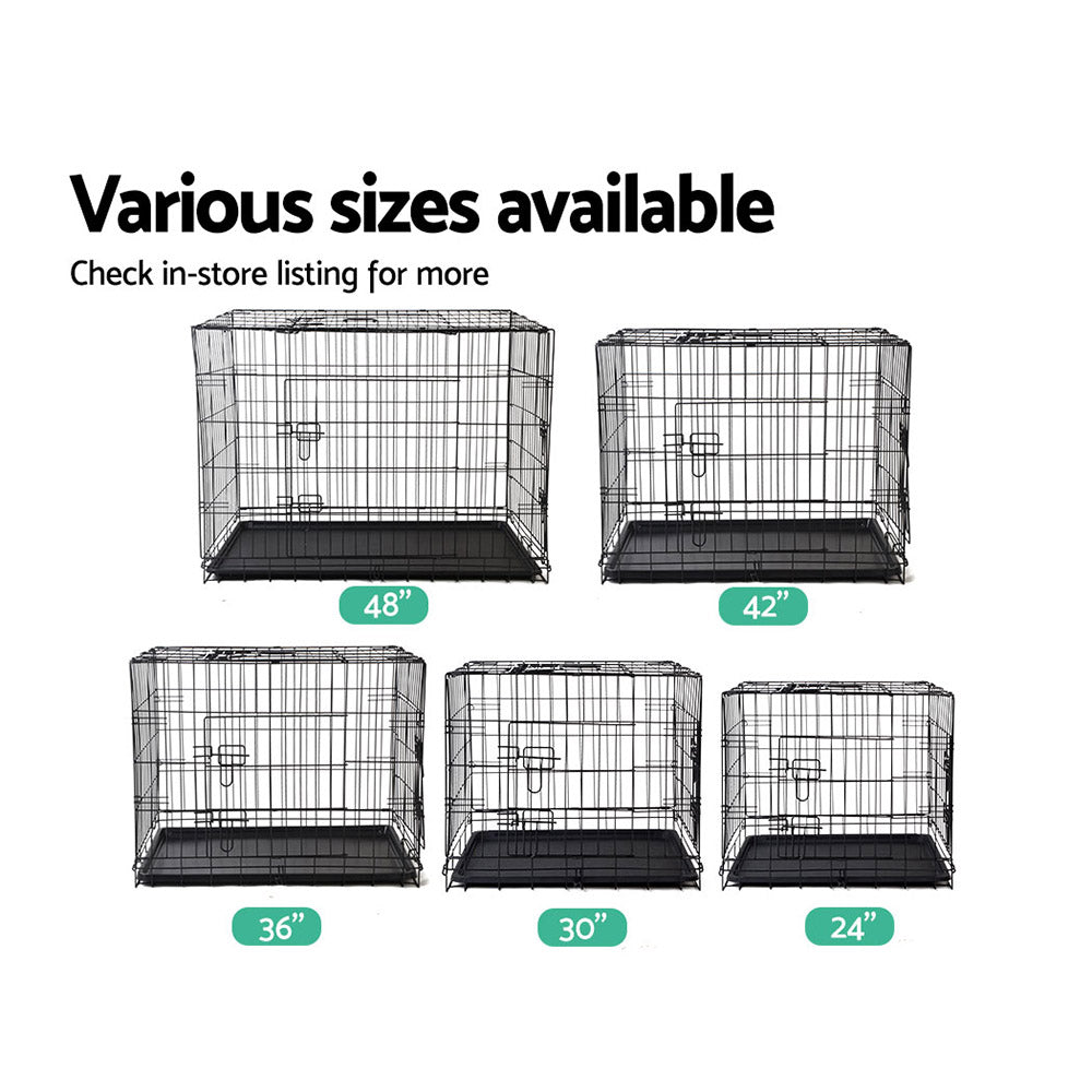 i.Pet 24inch Pet Cage - Black - Pet And Farm