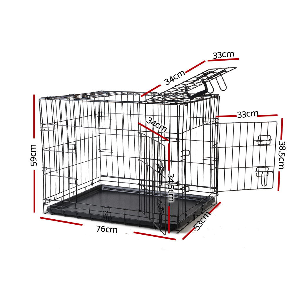 i.Pet 30inch Pet Cage - Black - Pet And Farm