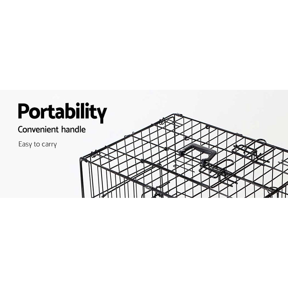 i.Pet 30inch Pet Cage - Black - Pet And Farm