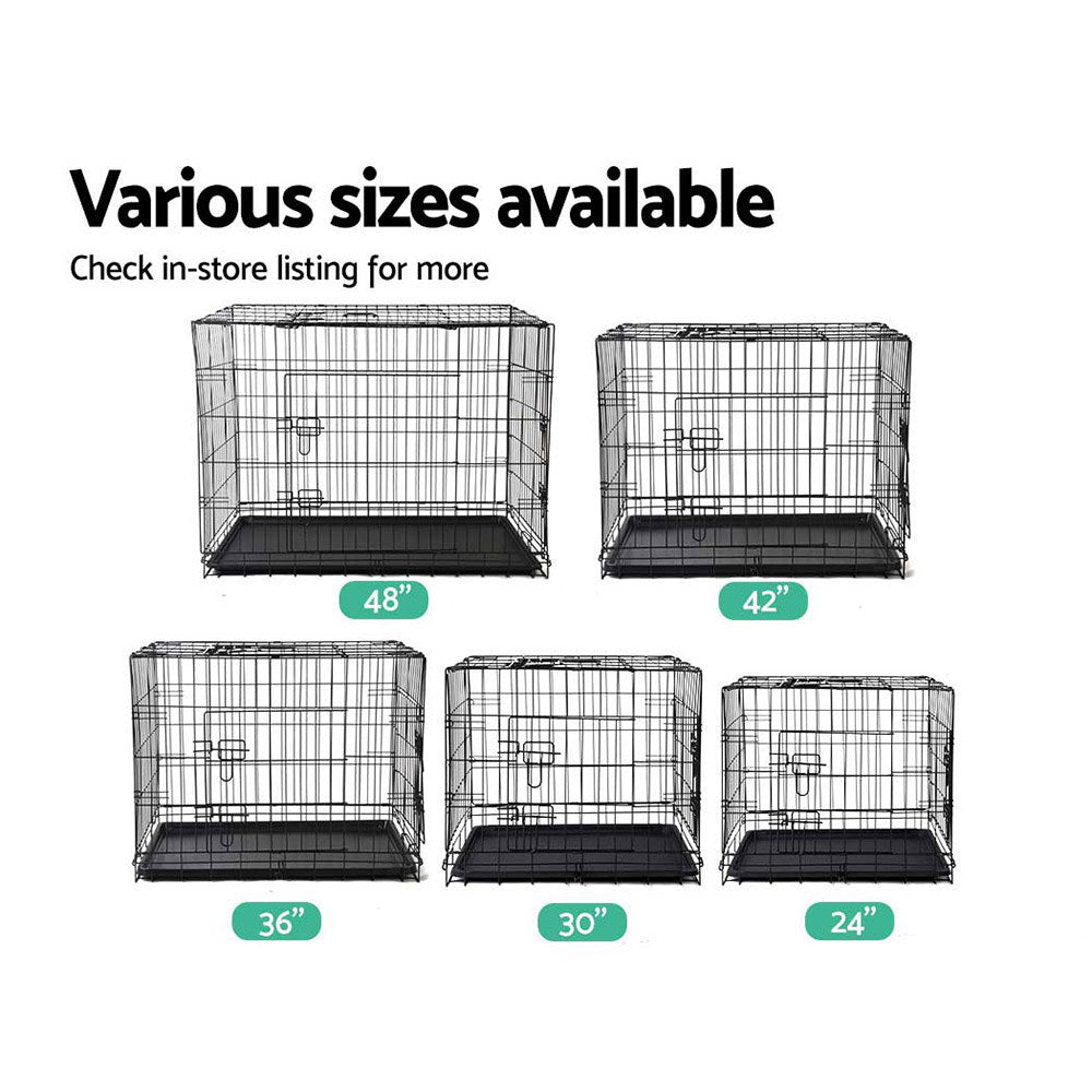 i.Pet 30inch Pet Cage - Black - Pet And Farm