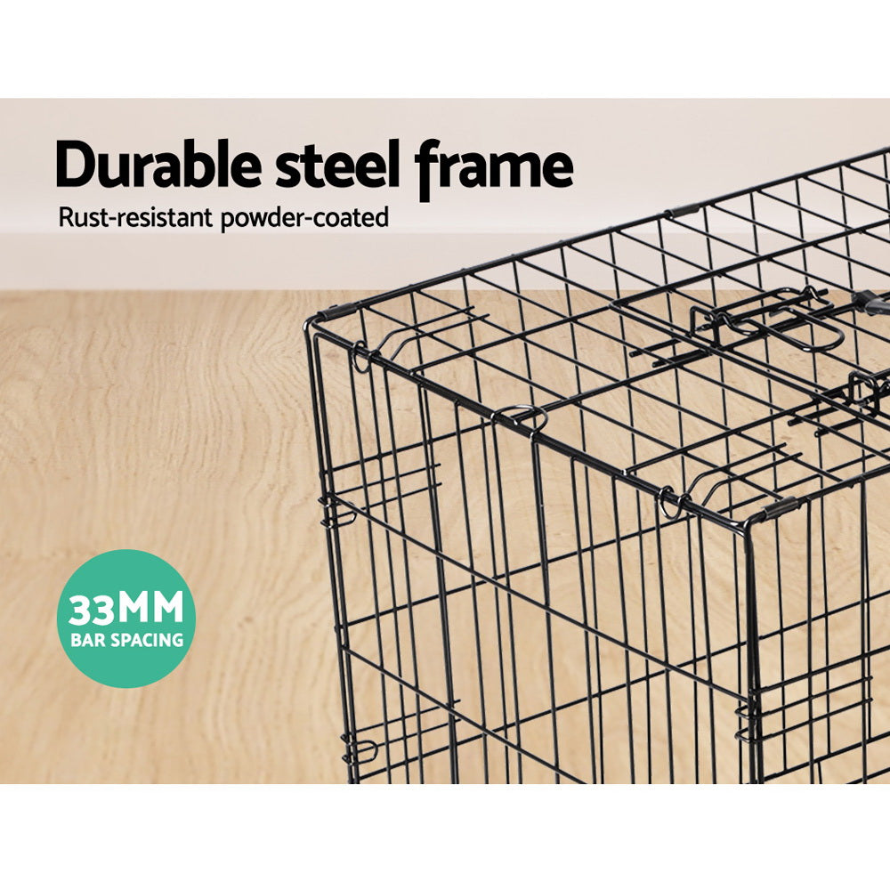 i.Pet 36" Dog Cage Crate Kennel 3 Doors - Pet And Farm