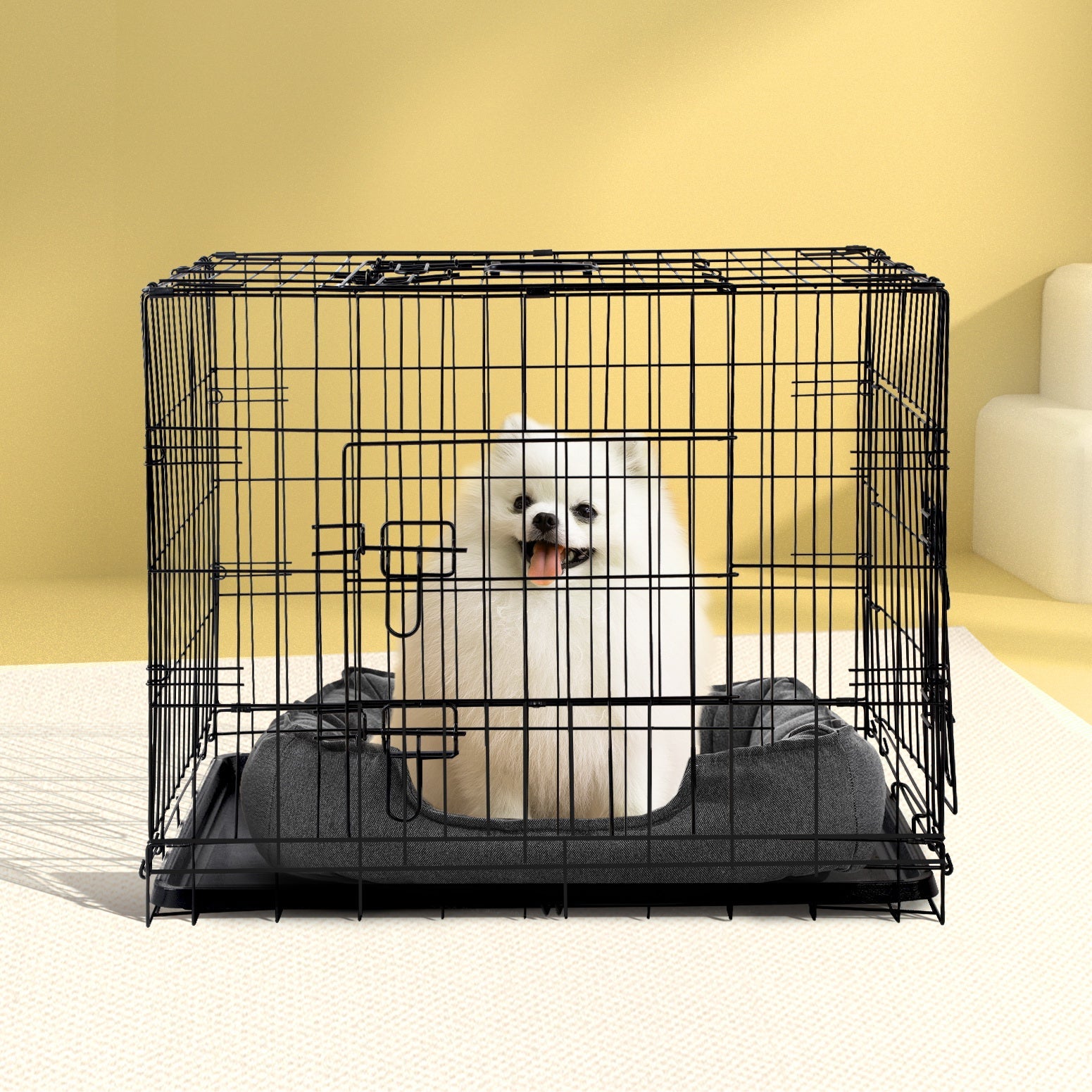 i.Pet 36" Dog Cage Crate Kennel 3 Doors - Pet And Farm