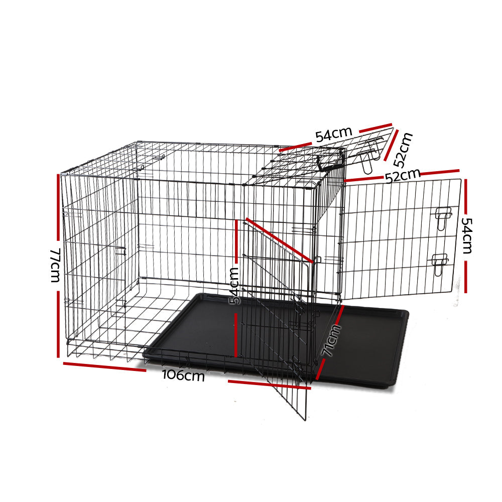 i.Pet 42inch Pet Cage - Black - Pet And Farm