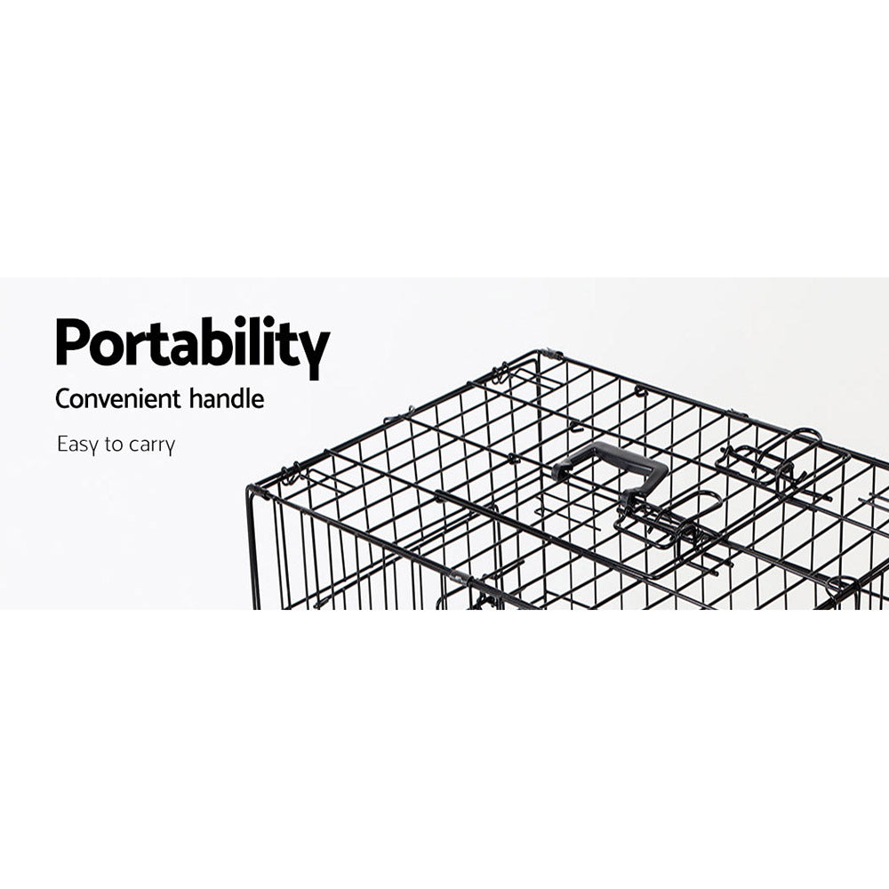 i.Pet 42inch Pet Cage - Black - Pet And Farm