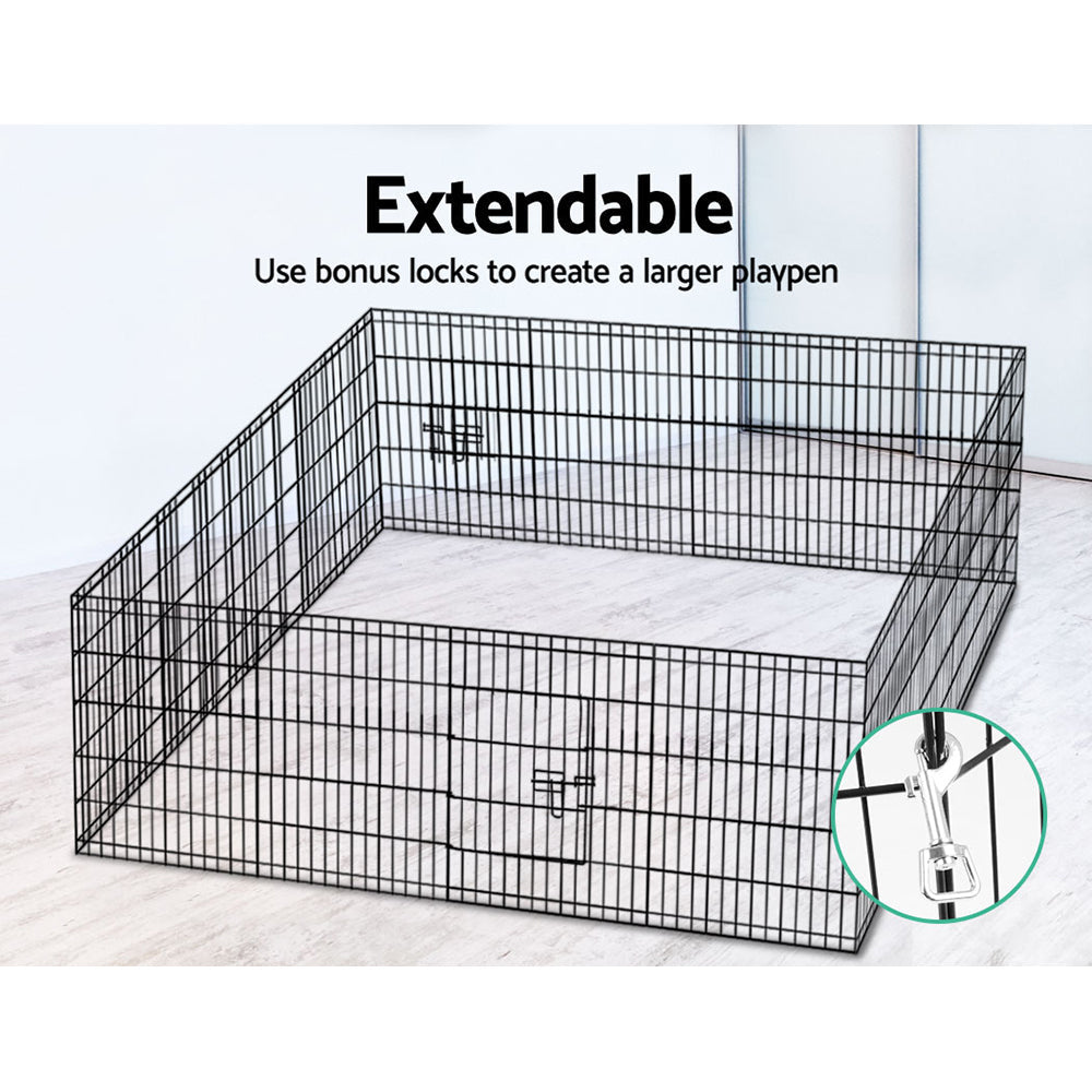 i.Pet 30" 8 Panel Pet Dog Playpen Puppy Exercise Cage Enclosure Play Pen Fence - Pet And Farm