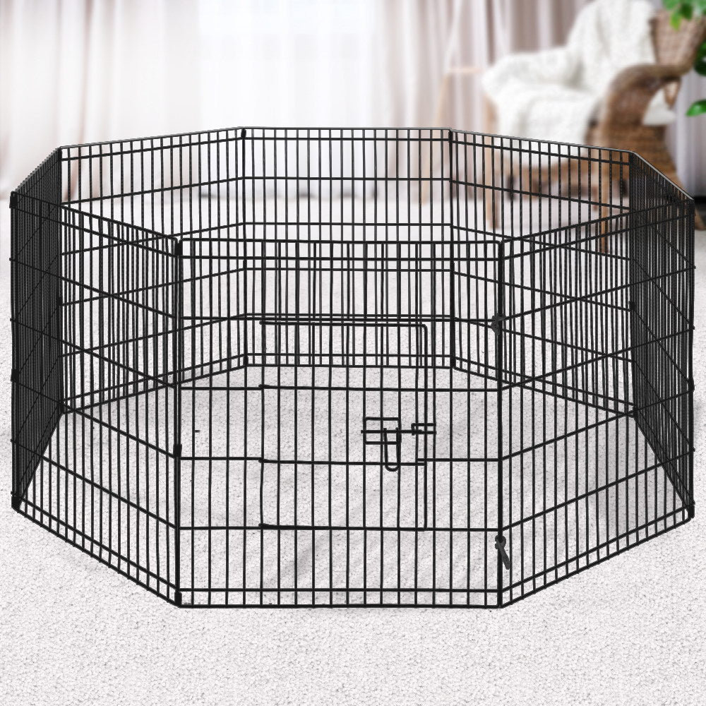 i.Pet 30" 8 Panel Pet Dog Playpen Puppy Exercise Cage Enclosure Play Pen Fence - Pet And Farm