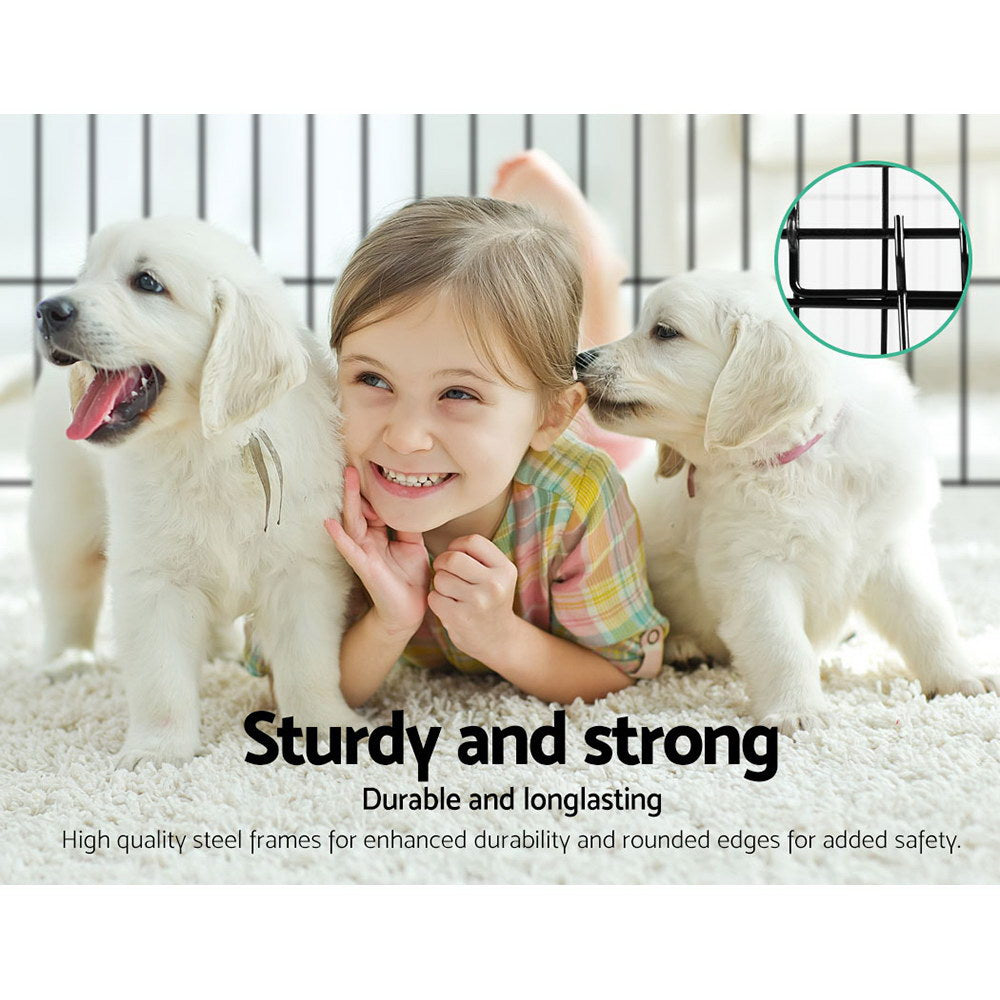 i.Pet 2X30" 8 Panel Pet Dog Playpen Puppy Exercise Cage Enclosure Fence Play Pen - Pet And Farm