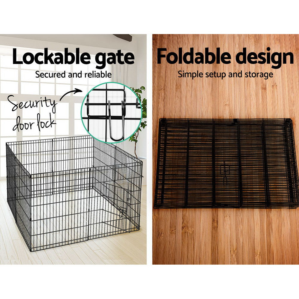 i.Pet 2X30" 8 Panel Pet Dog Playpen Puppy Exercise Cage Enclosure Fence Play Pen - Pet And Farm